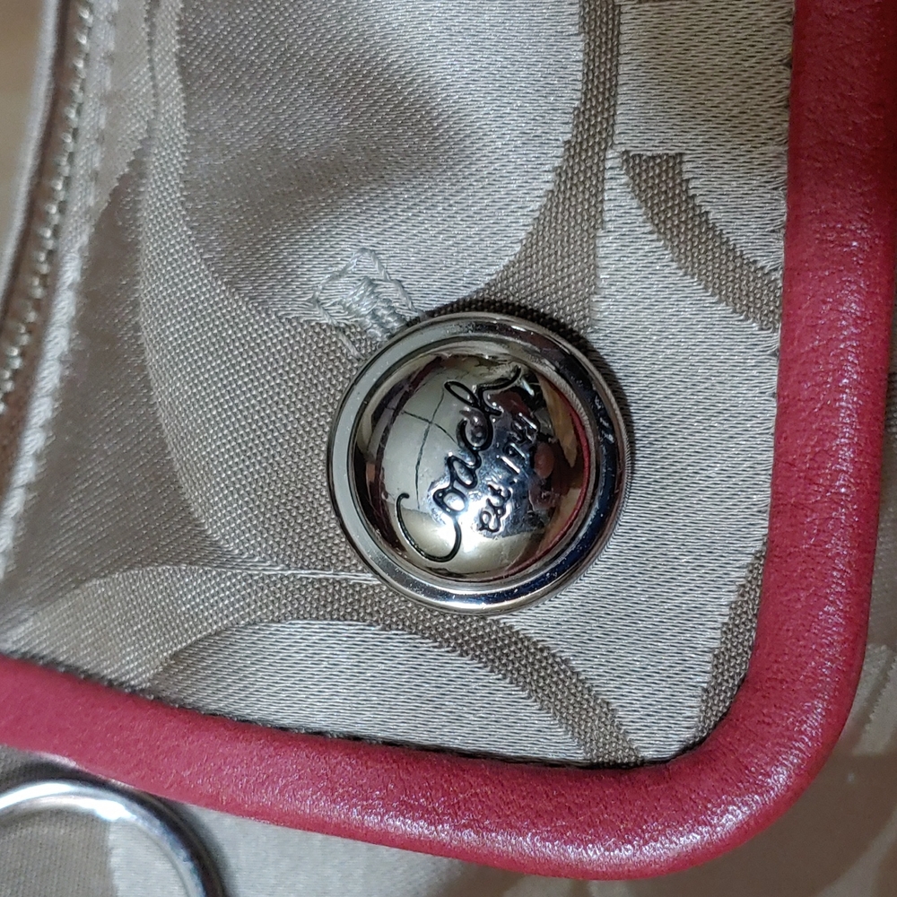 Coach Sateen Leather Shoulder Bag - Picture 3 of 16